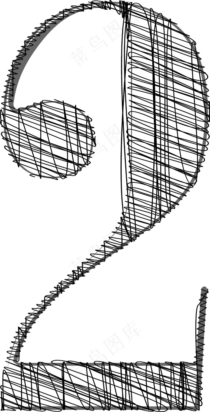 手绘字体矢量插画