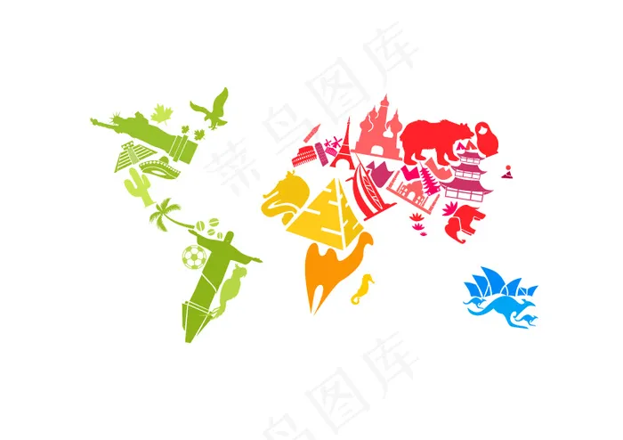 建筑与动物地图