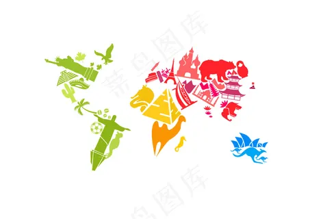 建筑与动物地图