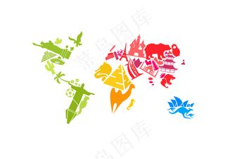 建筑与动物地图