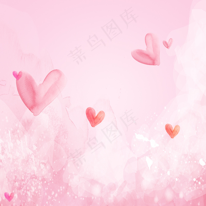 浪漫情人节粉色电商主图背景素材