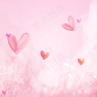 浪漫情人节粉色电商主图背景素材