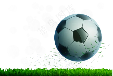 足球创意卡通足球运动透明背景免扣素...