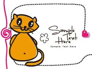 矢量手绘动物插画素材