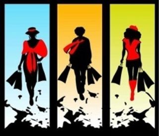 三个女人的轮廓与包装