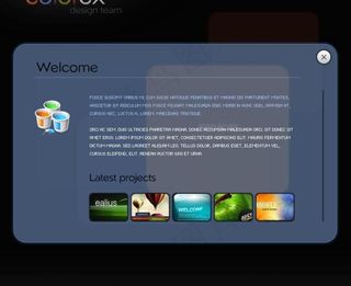 图文并茂网页界面flash网站模板