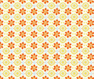 可爱黄色花朵底纹