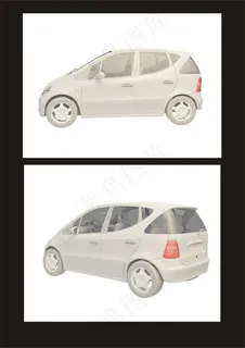 奔驰微型车3d模型