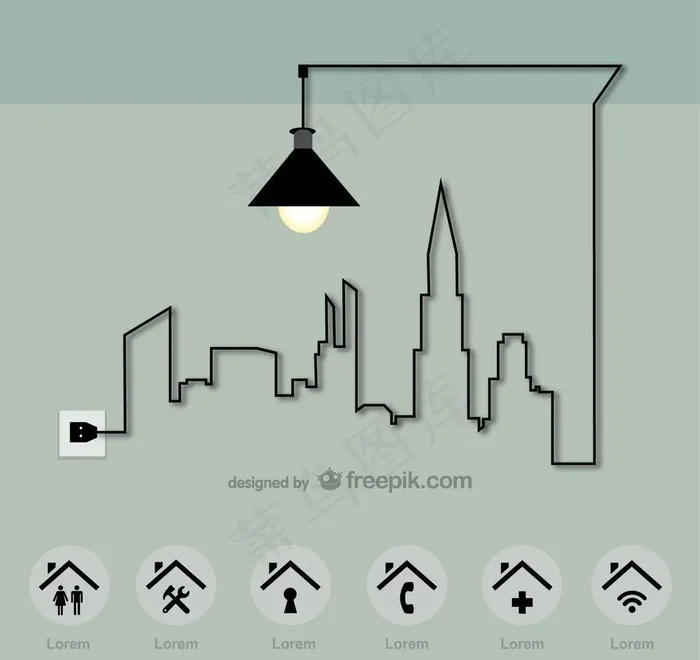 引导页设计图片ai矢量模版下载