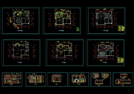 客厅装修详图cad图纸
