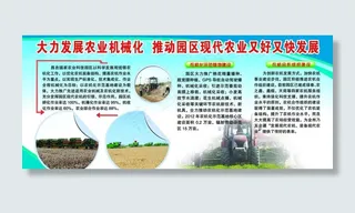 机械化农业发展宣传图片