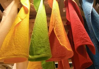 五彩毛巾图片