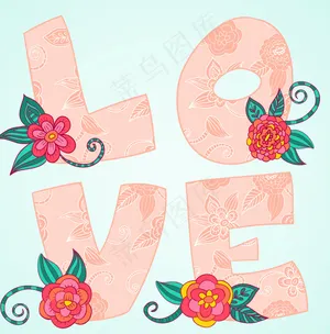 love艺术字