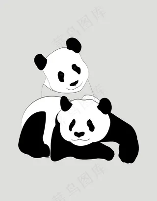 熊猫插画