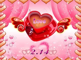 情人节爱心咖啡杯