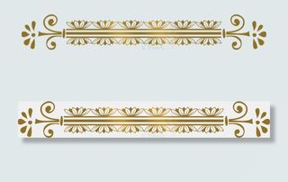 252款金色欧式花边花纹边框免扣素...