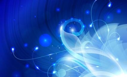 摘要花蓝背景矢量图形