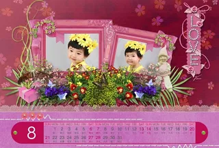 2011儿童日历相框图片
