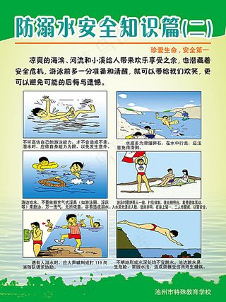 防溺水安全知识展板