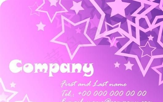 星星主题卡片模板 矢量素材 ai格...