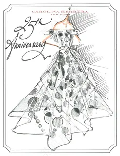 圆点连衣裙设计图