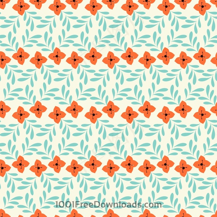 小清新碎花背景矢量图