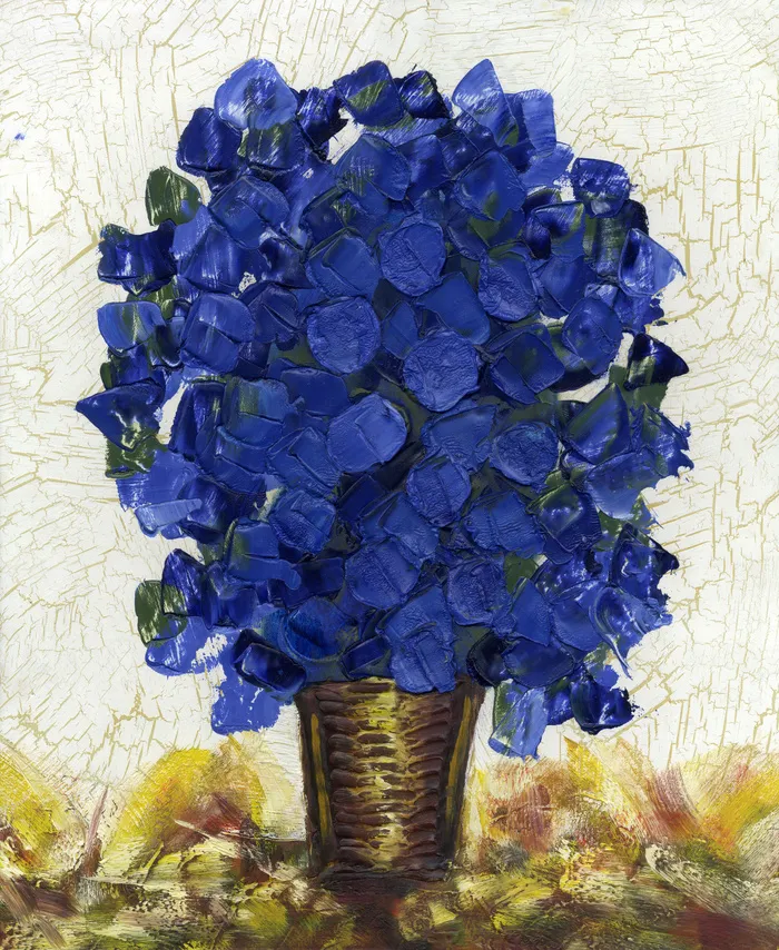 紫色油画无框画