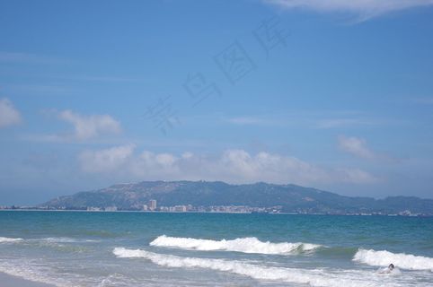 大海蓝天图片