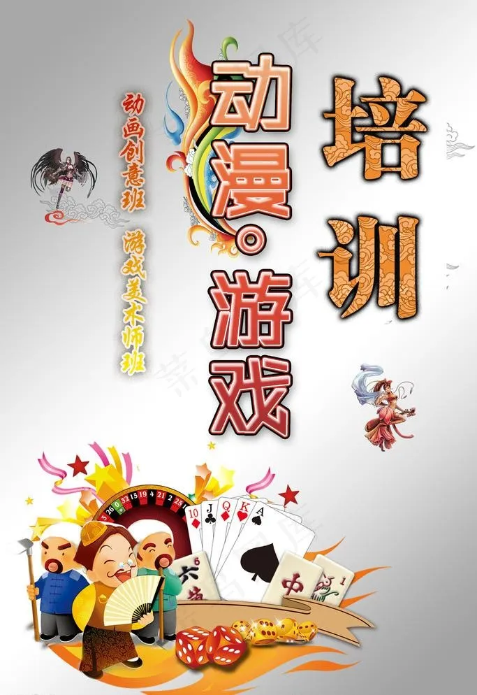 动漫培训 海报psd模版下载