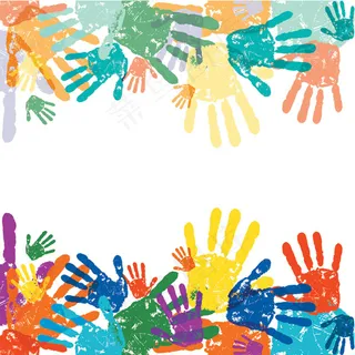 手印主题矢量素材