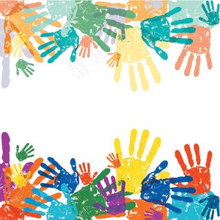 手印主题矢量素材