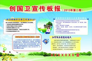 创国卫宣传板报