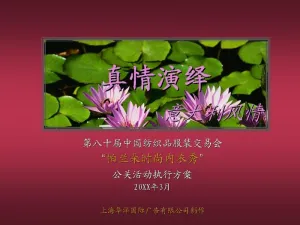 时尚内衣秀公关活动策划PPT模预览图