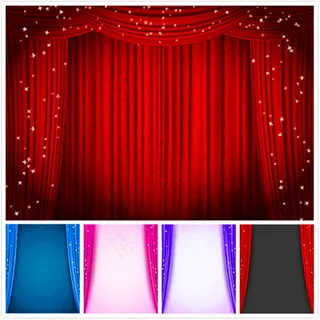 高档舞台幕布设计矢量图