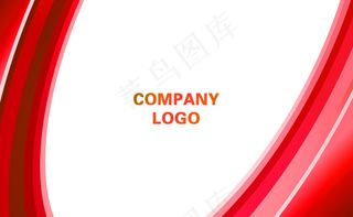 红色简约个人名片