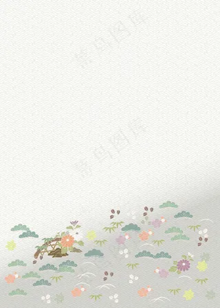 灰色背景衬树木形态效果背景图