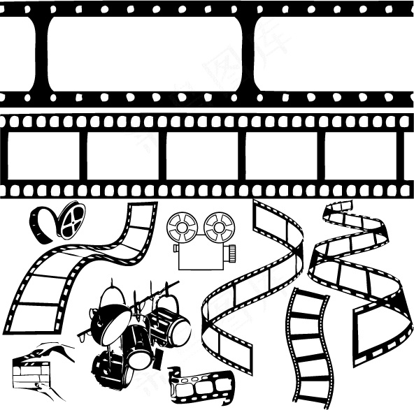 影视胶卷免费下载eps,ai矢量模版下载
