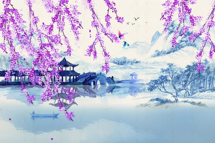 亭台楼阁新中式简约水墨山水电视沙发...(10204X6803(DPI:72))psd模版下载