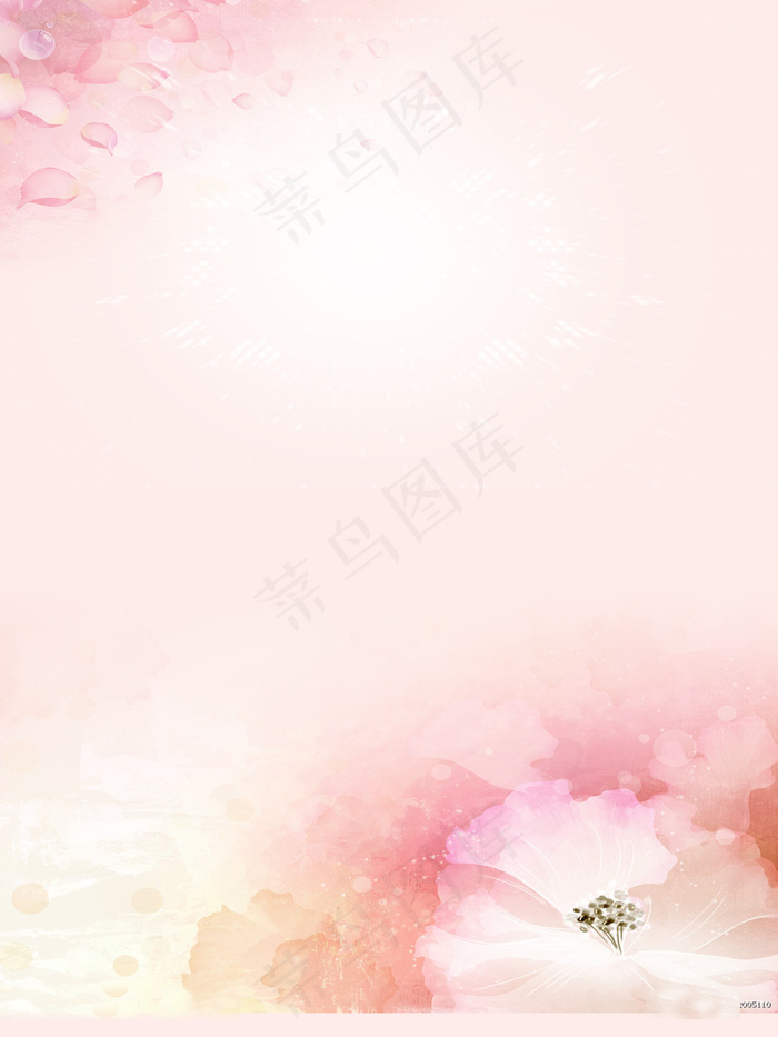 粉色花背景(4252X5669(DPI:180))psd模版下载
