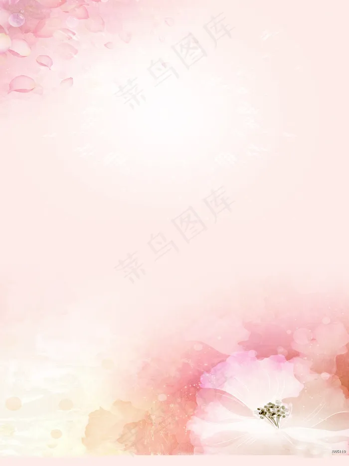 粉色花背景(4252X5669(DPI:180))psd模版下载