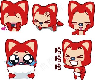 可爱卡通阿狸矢量素材