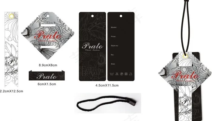 吊牌图片cdr矢量模版下载