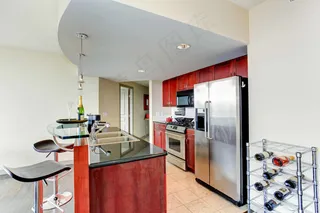 高档奢华开放式厨房图片