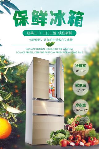 家电冰箱宣传海报