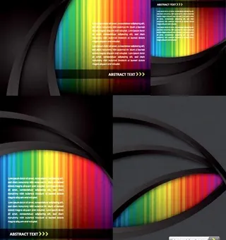 彩色竖杆背景矢量素材