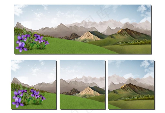 无框画风景（一）图片