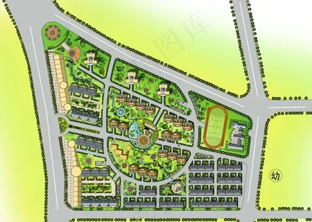 小区规划图图片