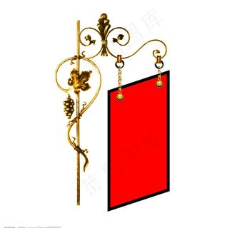飘带边框吊牌图片
