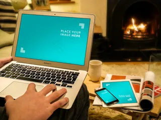 MAC苹果电脑屏幕贴图VI模板