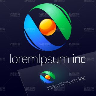 时尚圆形LOGO设计矢量素材